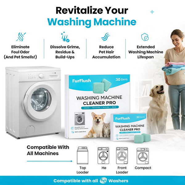 FurFlush - Pet Hair Washing Machine Cleaner