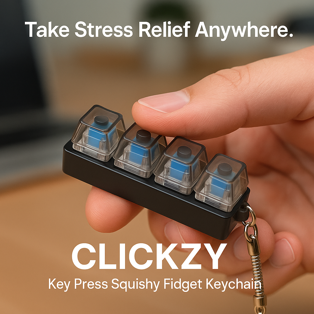 Clickzy™ - Stress Relief Mechanical Keychain – Velmora