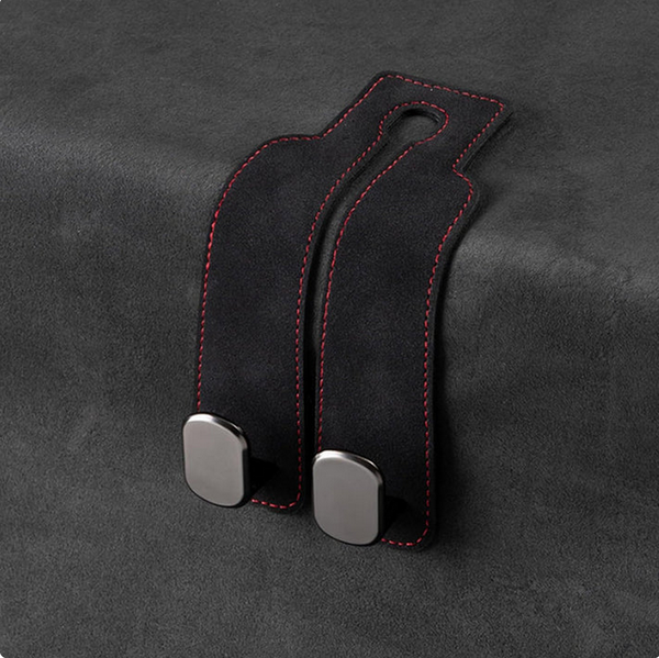 Insignia™ - Leather Car Headrest Hanger (Pack of 2)